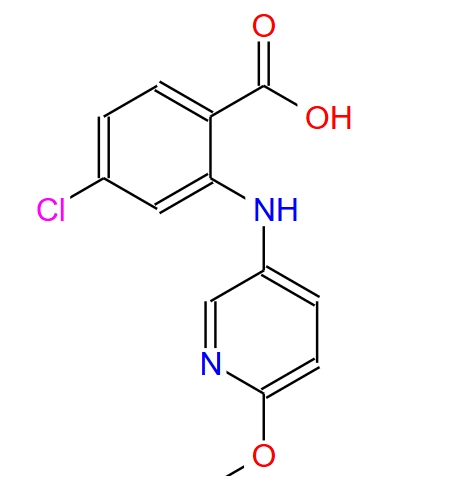 4-氯-2-[(6-甲氧基-3-吡啶基)氨基]苯甲酸