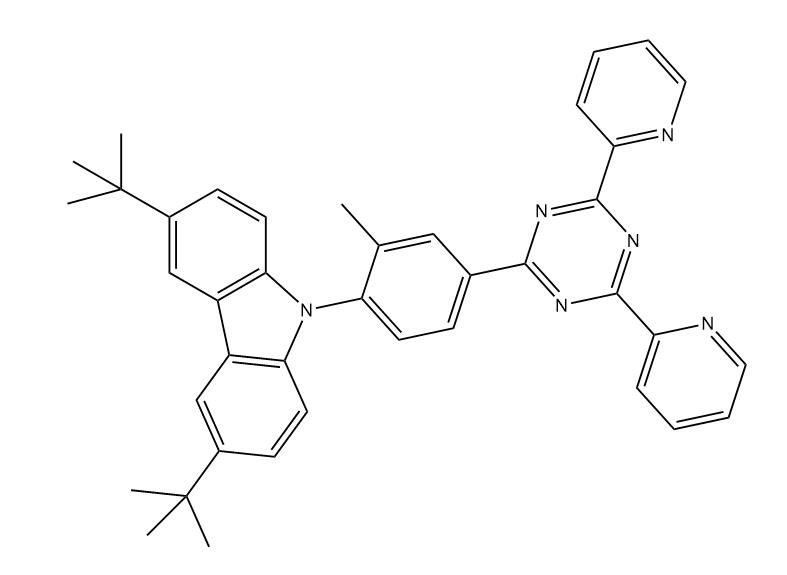 3,6-di-tert-butyl-9-(4-(4,6-di(pyridin-2-yl)-1,3,5-triazin-2-yl)-2-methylphenyl)-9H-carbazole