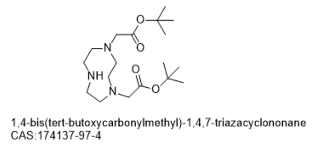 1,4-bis(tert-butoxycarbonylmethyl)-1,4,7-triazacyclononane NO2A-(t-Bu ester)