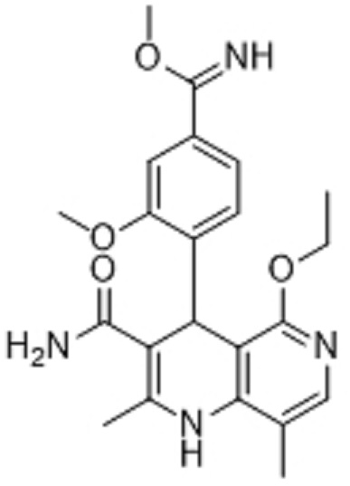 非奈利酮杂质8;4-(3-氨基甲酰基-5-乙氧基-2,8-二甲基-1,4-二氢-1,6-萘啶-4-基)-3-甲氧基苯甲亚胺甲醚