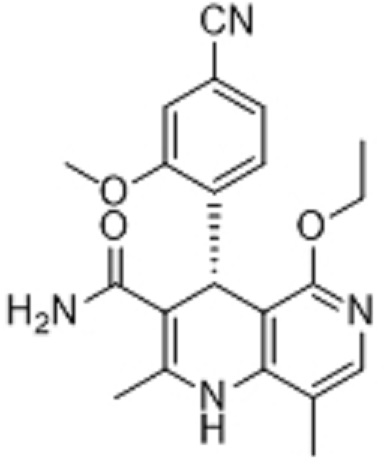 (R)-非奈利酮;(4R)-4-(4-氰基-2-甲氧基苯基)-5-乙氧基-1,4-二氢-2,8-二甲基-1,6-萘啶-3-甲酰胺;非奈利酮对映体杂质