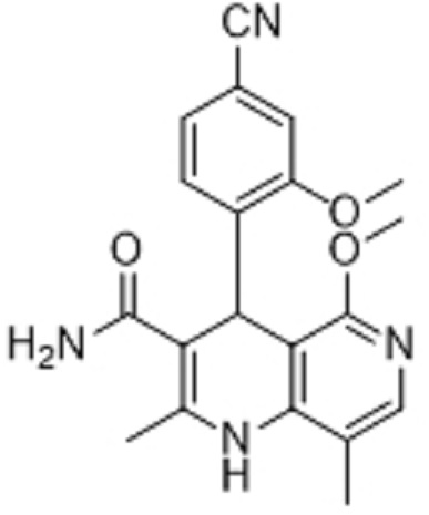 非奈利酮杂质11;4-(4-氰基-2-甲氧基苯基)-5-甲氧基-2,8-二甲基-1,4-二氢-1,6-萘啶-3-甲酰胺