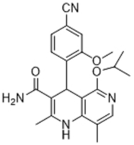 非奈利酮杂质5;4-(4-氰基-2-甲氧基苯基)-5-异丙氧基-2,8-二甲基-1,4-二氢-1,6-萘啶-3-甲酰胺