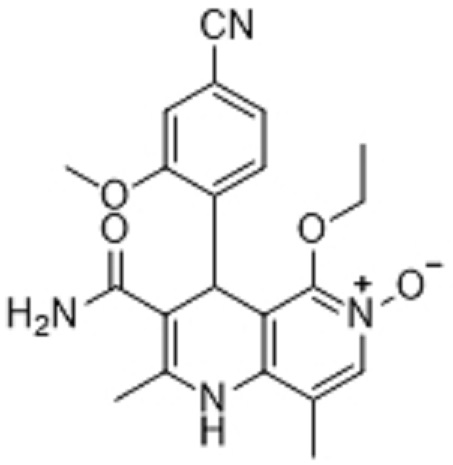 非奈利酮氧化杂质;Finerenone N-Oxide;3-氨基甲酰基-4-(4-氰基-2-甲氧基苯基)-5-乙氧基-2,8-二甲基-1,4-二氢-1,6-萘啶 6-氧化物
