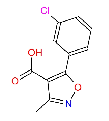 5-(3-氯苯基)-3-甲基异恶唑-4-羧酸