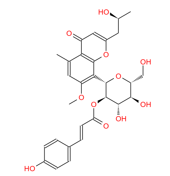 异芦荟新苷D(异芦荟色苷D)，181489-99-6，Isoaloeresin D。