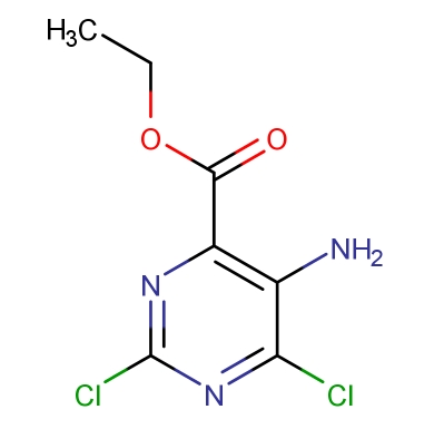 2,6-二氯-5-氨基嘧啶-4-羧酸乙酯；54368-62-6；Ethyl 5-amino-2,6-dichloropyrimidine-4-carboxylate