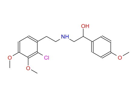 N-[2-羟基-2-(4-甲氧基苯基)乙基]-2-(2-氯-3,4-二甲氧基苯基)乙胺