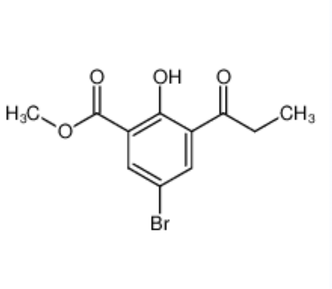 2-羟基-3-丙酰基-5-溴苯甲酸甲酯；91099-82-0