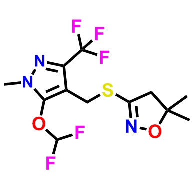656825-92-2 ；3-[（5-二氟甲氧基-1-甲基-3-三氟甲基吡唑-4-基） 甲硫基]-5.5-二甲基-4.5-二氢异噁唑