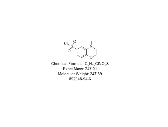 4-甲基-3,4-二氢-2H-1,4-苯并恶唑-6-磺酰氯