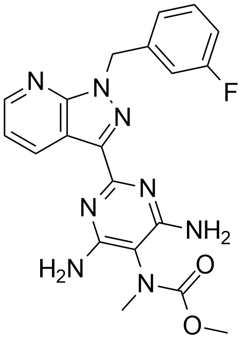 利奥西呱间氟杂质A；4,6-二氨基-2-[1-（3-氟苄基）-1H-吡唑并[3,4-b]吡啶-3-基]-5-嘧啶-N-甲基-氨基甲酸甲酯