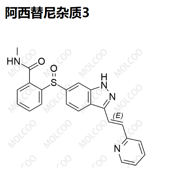 阿西替尼杂质 3   Axitinib Impurity 3   “Molcoo”品牌独立自主研发 杂质 现货 定制