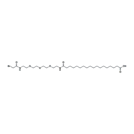 溴乙酰胺-PEG3-酰胺-C16-羧酸