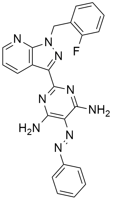 利奥西呱杂质L；2-[1-（2-氟苄基）-1H-吡唑并[3,4-b]吡啶-3-基]-5-[（E）-苯基二氮烯基]-4,6-嘧啶二胺