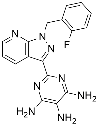 利奥西呱杂质M；2-[1-（2-氟苄基）-1H-吡唑并[3,4-b]吡啶-3-基]-4,5,6-嘧啶三胺