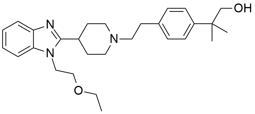 比拉斯汀杂质A；2-[4-（2-{4-[1-（2-乙氧基乙基）-1H-苯并咪唑-2-基]-哌啶-N-氧-1-基}-乙基）-苯基]-2-甲基丙醇