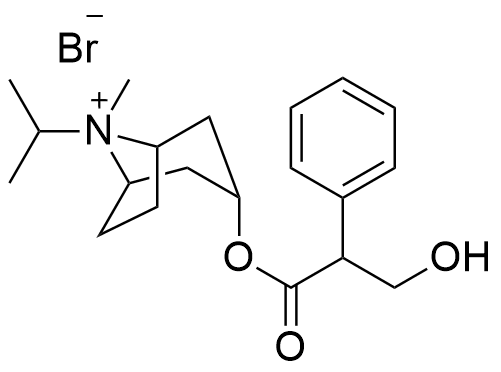 异丙托溴铵杂质B；(1R,3r,5S,8s)-3-[(2RS)-3-羟基-2-苯基丙酰氧基]-8-甲基-8-异丙基-8-氮杂双环[3.2.1]辛烷溴化物