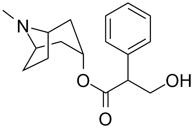 异丙托溴铵脱异丙基杂质C；(1R,3r,5S)-3-[(2RS)-3-羟基-2-苯基丙酰氧基]-8-甲基-8-氮杂双环[3.2.1]辛烷