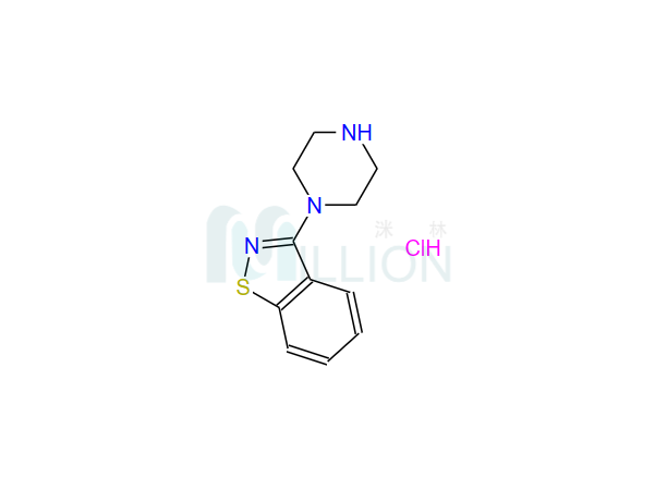 3-(1-哌嗪基)-1,2-苯并异噻唑盐酸盐