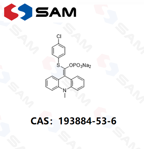9-（4‘-氯苯硫代磷酰氧亚甲基）-10-甲基-9,10-二氢化吖啶二钠盐 193884-53-6