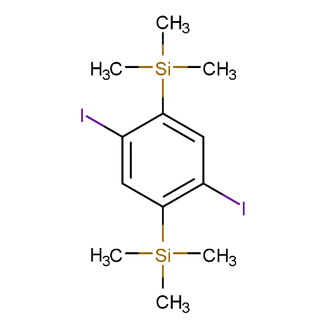 1,4-二(三甲基硅基)-2,5-二碘苯