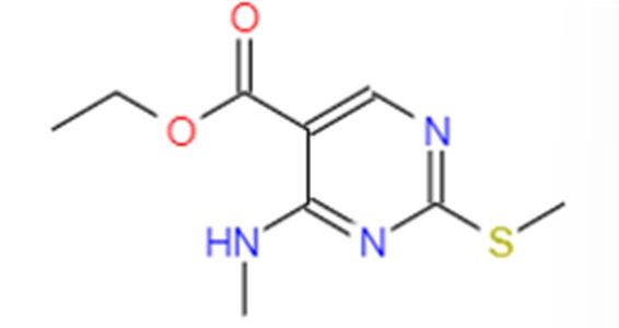 4-甲胺基-2-甲硫基-5-嘧啶甲酸乙酯