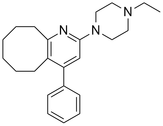 布南色林脱氟杂质C；2-(4-乙基哌嗪-1-基)-4-苯基-5，6，7，8，9，10-六氢环辛烷并[b]吡啶
