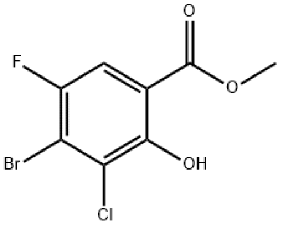 4-溴-3-氯-5-氟-2-羟基苯甲酸甲酯