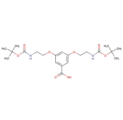 3,5-双[2-(Boc-氨基)乙氧基]苯甲酸；187960-74-3