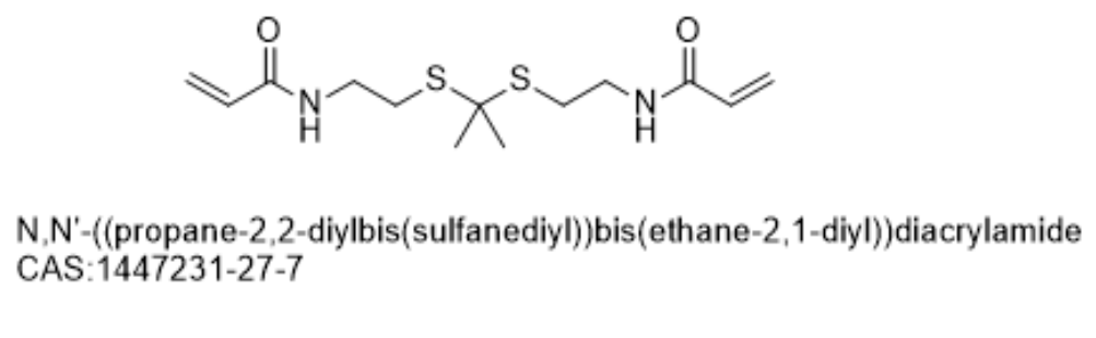 N,N'-((propane-2,2-diylbis(sulfanediyl))bis(ethane-2,1-diyl))diacrylamide