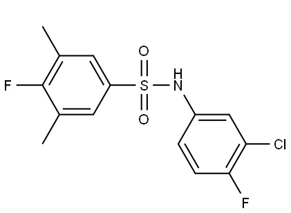 N-(3-氯-4-氟苯基)-4-氟-3,5-二甲基苯磺酰胺