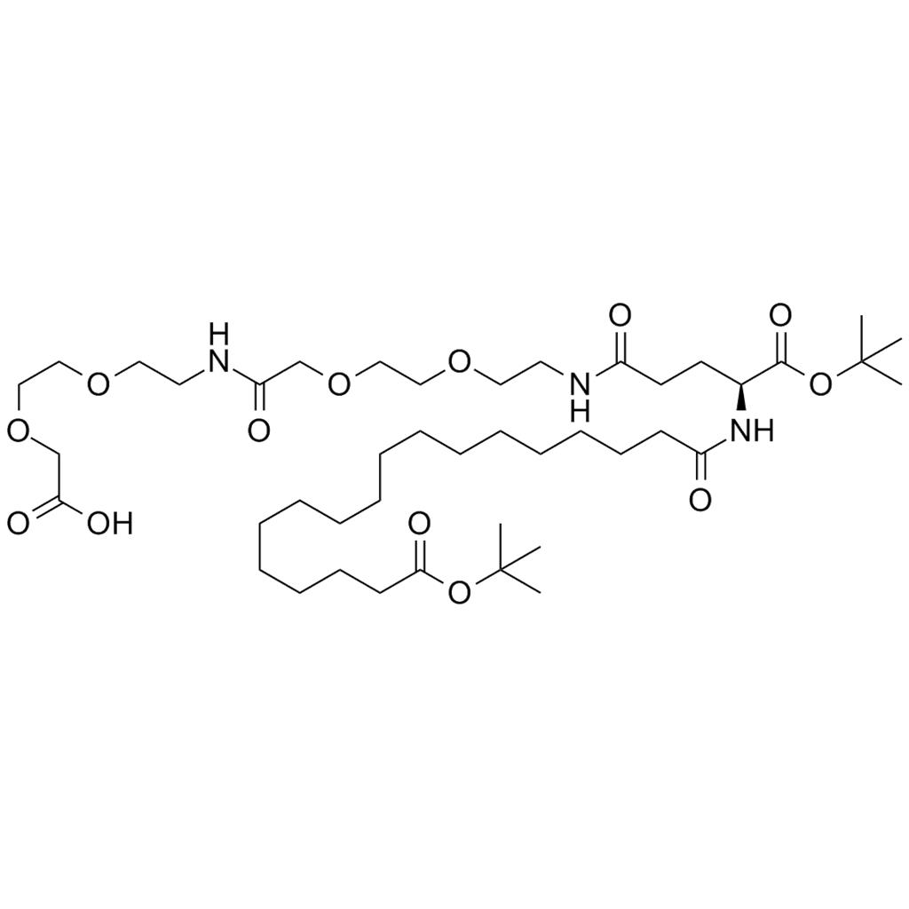 司美格鲁肽侧链酸（tBuO-Ste-γGlu(OtBu)-AEEA- AEEA-OH）可用于合成司美格鲁肽