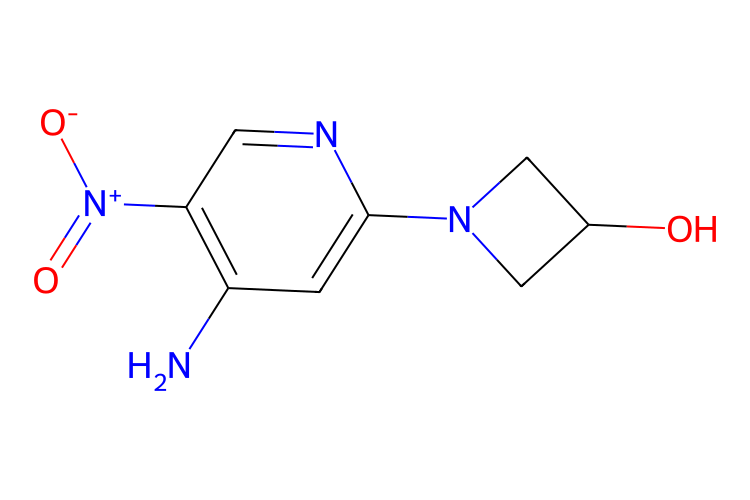 1-(4-氨基-5-硝基吡啶-2-基)氮杂环丁烷-3-醇_C8H10N4O3