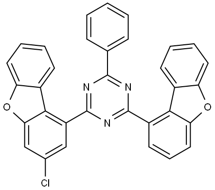 2-(3-氯-1-二苯并呋喃)-4-(1-二苯并呋喃)-6-苯基-1,3,5-三嗪