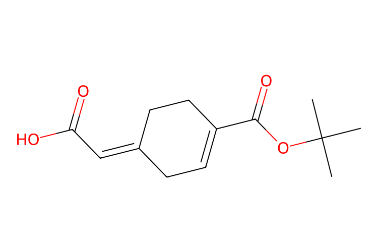 2-[(1E)-4-叔丁氧羰基]环己基-3-烯-1-亚基]乙酸