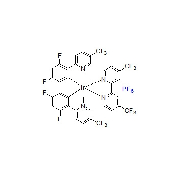 4,4'-双(三氟甲基)-2,2'-联吡啶双[3,5-二氟-2-[5-三氟甲基-2-吡啶基)苯基]六氟磷酸铱(III)；2030437-90-0