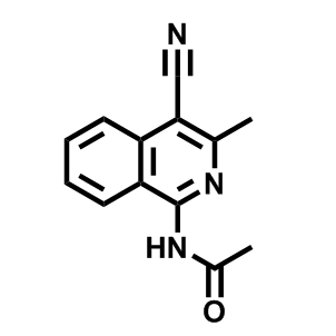 N-(4--氰基-3-甲基异喹啉-1-基)乙酰胺