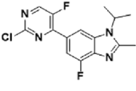 	6-(2-氯-5-氟-嘧啶-4-基)-4-氟-1-异丙基-2-甲基-1H-苯并咪唑