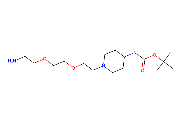 N-(1-(2-(2-(2-氨基乙氧基)乙氧基)乙基)哌啶-4-基)氨基甲酸叔丁酯