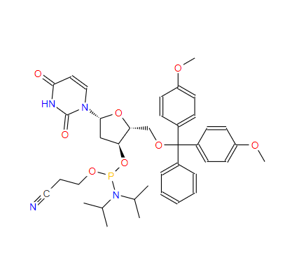 5'-O-(4,4'-二甲氧基三苯甲基)-2'-脱氧尿苷-3'-O-[O-(2-氰基乙基)-N,N'-二异丙基亚磷酰胺