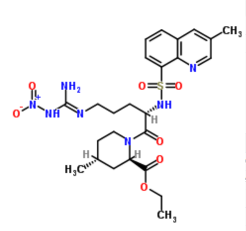 (2R,4R)-4-甲基-1-((S)-2-(3-甲基喹啉-8-磺胺基)-5-(3-硝基胍基)戊酰基)哌啶-2-羧酸乙酯