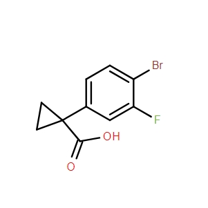 1-(4-溴-3-氟苯基)环丙烷-1-羧酸