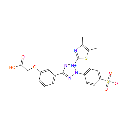 5-[3-(羧基甲氧基)苯基]-3-(4,5-二甲基-2-噻唑基)-2-(4-磺基苯基)-2H-四唑内盐