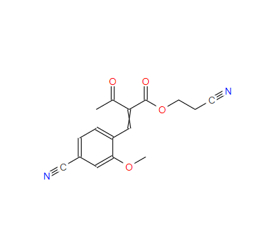 2-氰乙基2-(4-氰基-2-甲氧基亚苄基) -3-氧代丁酸酯