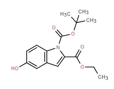 1-叔丁基2-乙基5-羟基-1H-吲哚-1,2-二羧酸酯