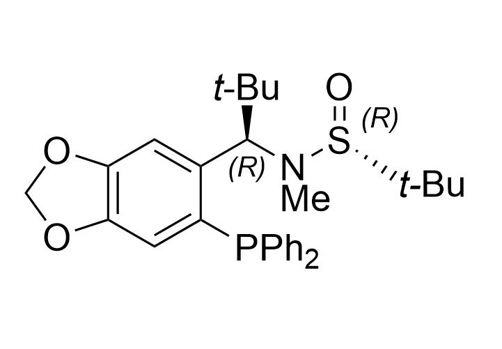 S(R)]-N-[(R)-[6-(二苯基膦)苯并[d][1,3]-二氧戊环-5基]-1-苯基甲基]-N-甲基-2-叔丁基亚磺酰胺