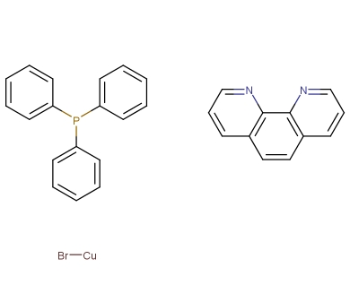 25753-84-8；(1,10-邻菲罗啉)(三苯基膦)溴化铜(I)；Bromo(1,10-phenanthroline)(triphenylphosphine)copper(I)