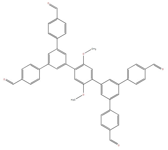 5',5'''-双(4-甲酰基苯基)-2'',5''-二甲氧基-[1,1':3',1'':4'',1''':3''',1''''-五联苯]-4,4''''-二甲醛