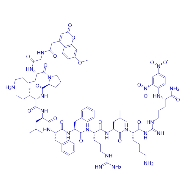 Mca-Gly-Lys-Pro-Ile-Leu-Phe-Phe-Arg-Leu-Lys(Dnp)-D-Arg-NH2/839730-93-7/荧光底物Mca-Gly-Lys-Pro-Ile-Leu-Phe-Phe-Arg-Leu-Lys(Dnp)-D-Arg-NH2